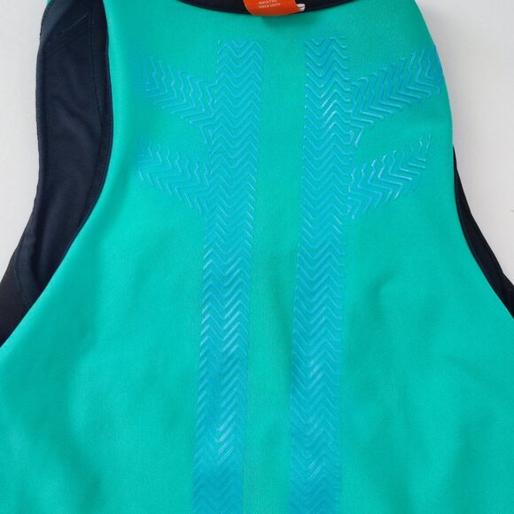 Puma ACTV Gym compression tank women's size S grey turquoise - Picture 8 of 14